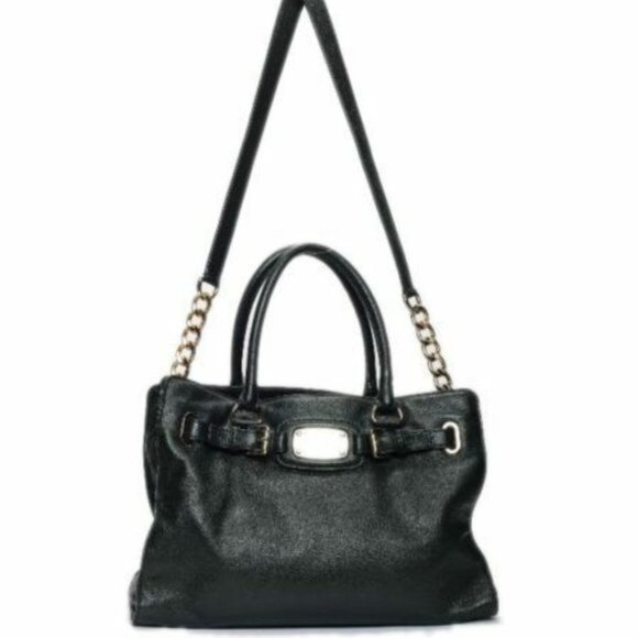 Michael Kors Hamilton North South Leather Bag Satchel Tote Purse